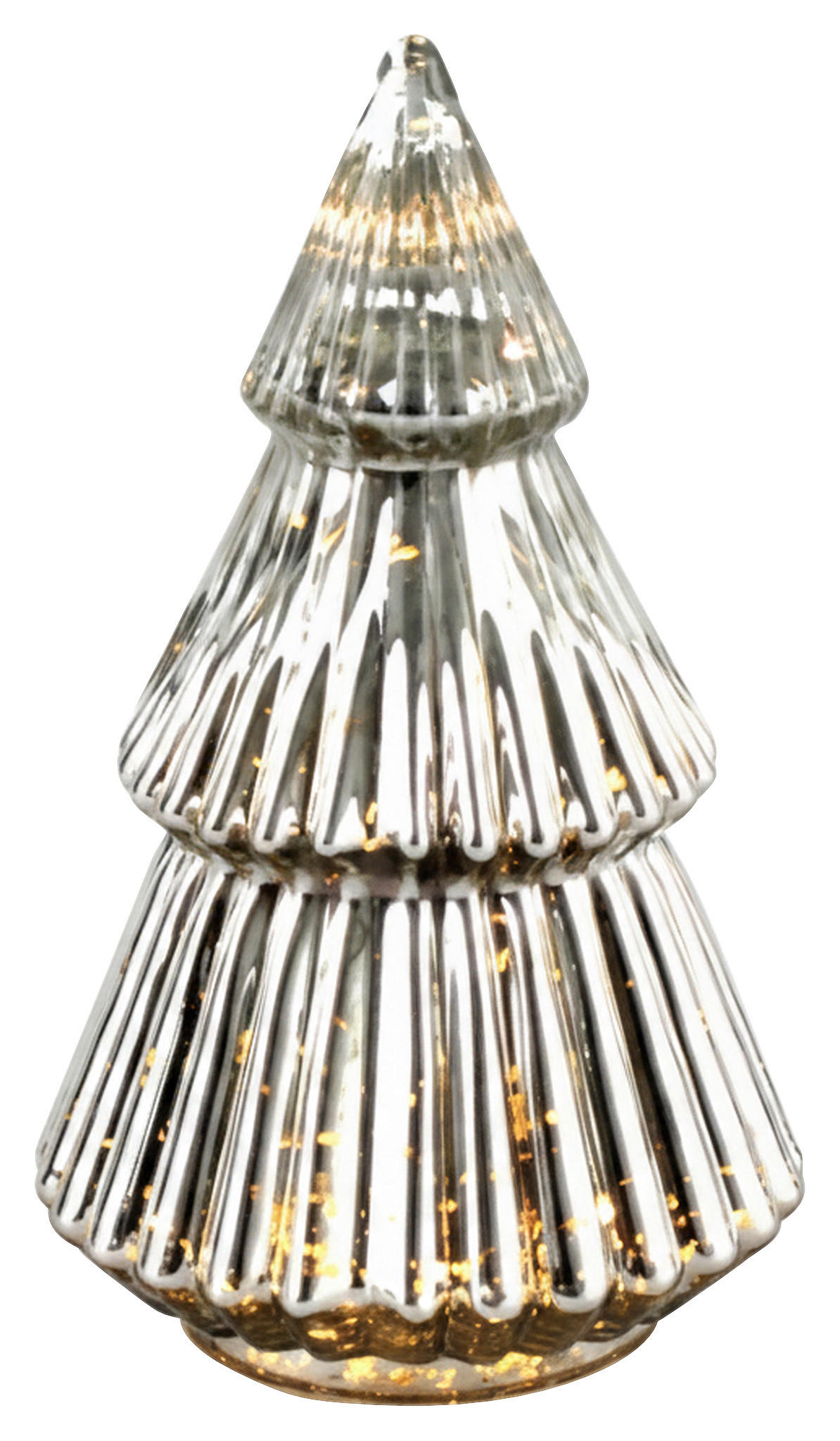 DEKOWEIHNACHTSBAUM - Silberfarben, LIFESTYLE, Glas (16/28cm) - X-Mas