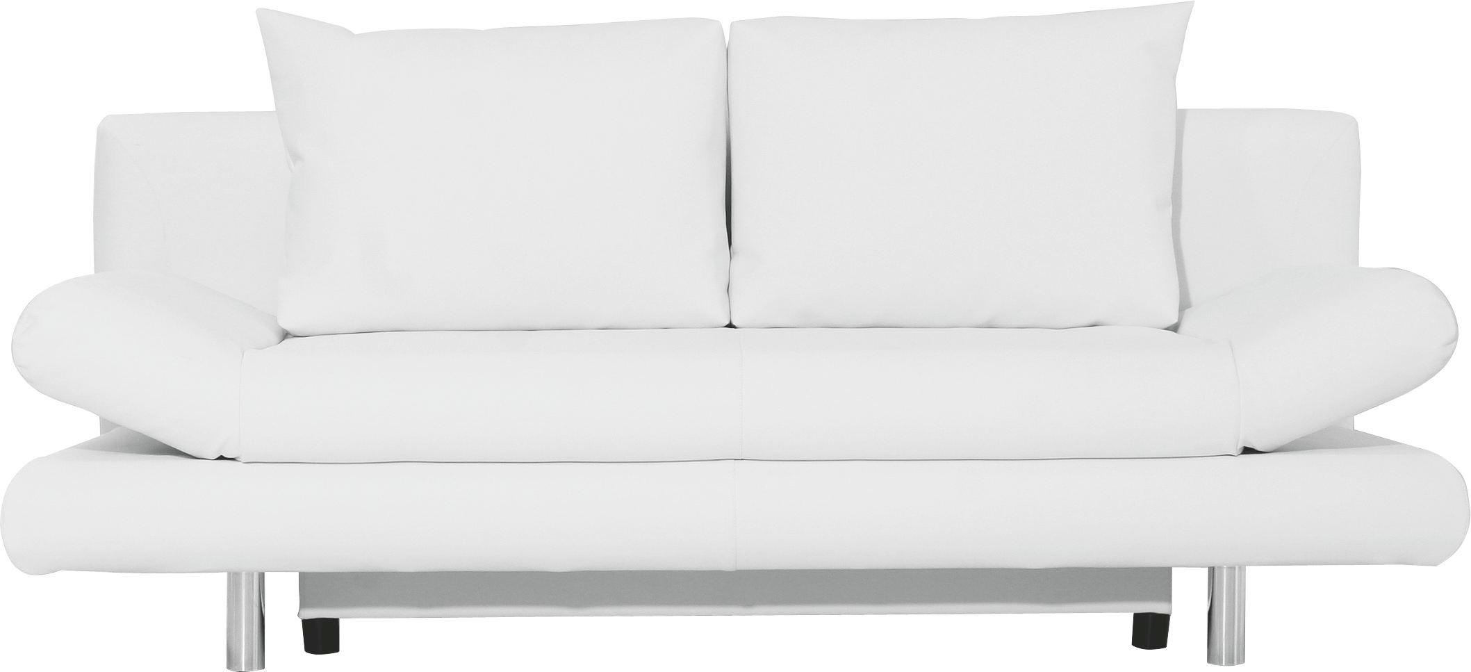 Schlafsofa in Textil Weiß