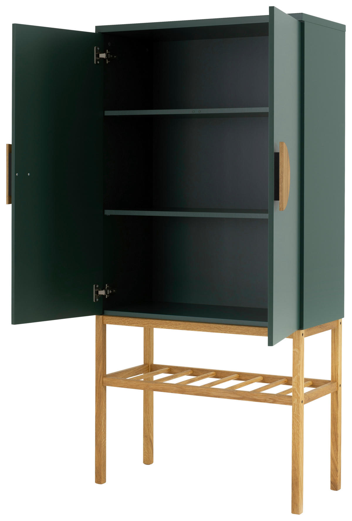 HIGHBOARD  in 80/162/37 cm  - Dunkelgrün/Eichefarben, Design, Holz/Holzwerkstoff (80/162/37cm)