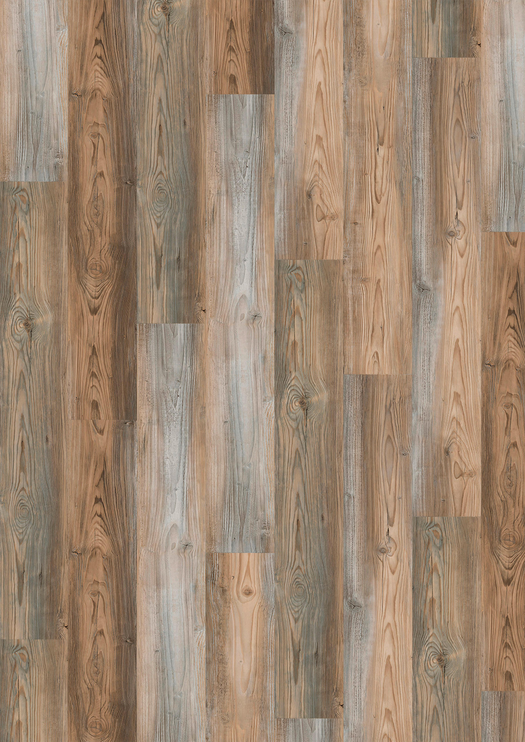 VINYLBODEN SPC 5mm inkl. Trittschall  per  m² - Pinienfarben, Basics, Kunststoff (18,3/122/0,5cm)