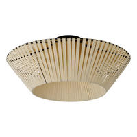 DECKENLEUCHTE 40,5/19 cm   - Beige, Basics, Textil/Metall (40,5/19cm) - Osram