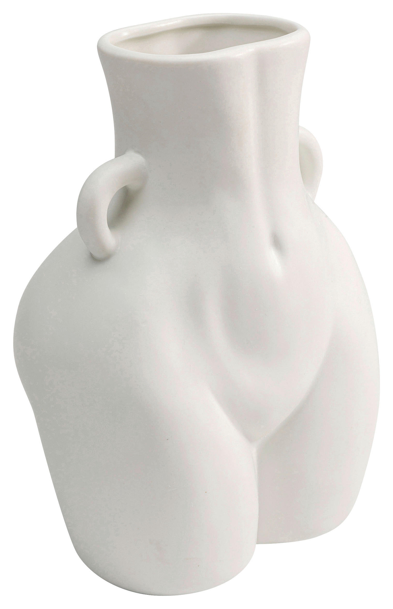 VASE 21,5 cm  - Weiß, Design, Keramik (16/21/12cm) - Kare-Design