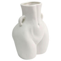 VASE 21,5 cm  - Weiß, Design, Keramik (16/21/12cm) - Kare-Design