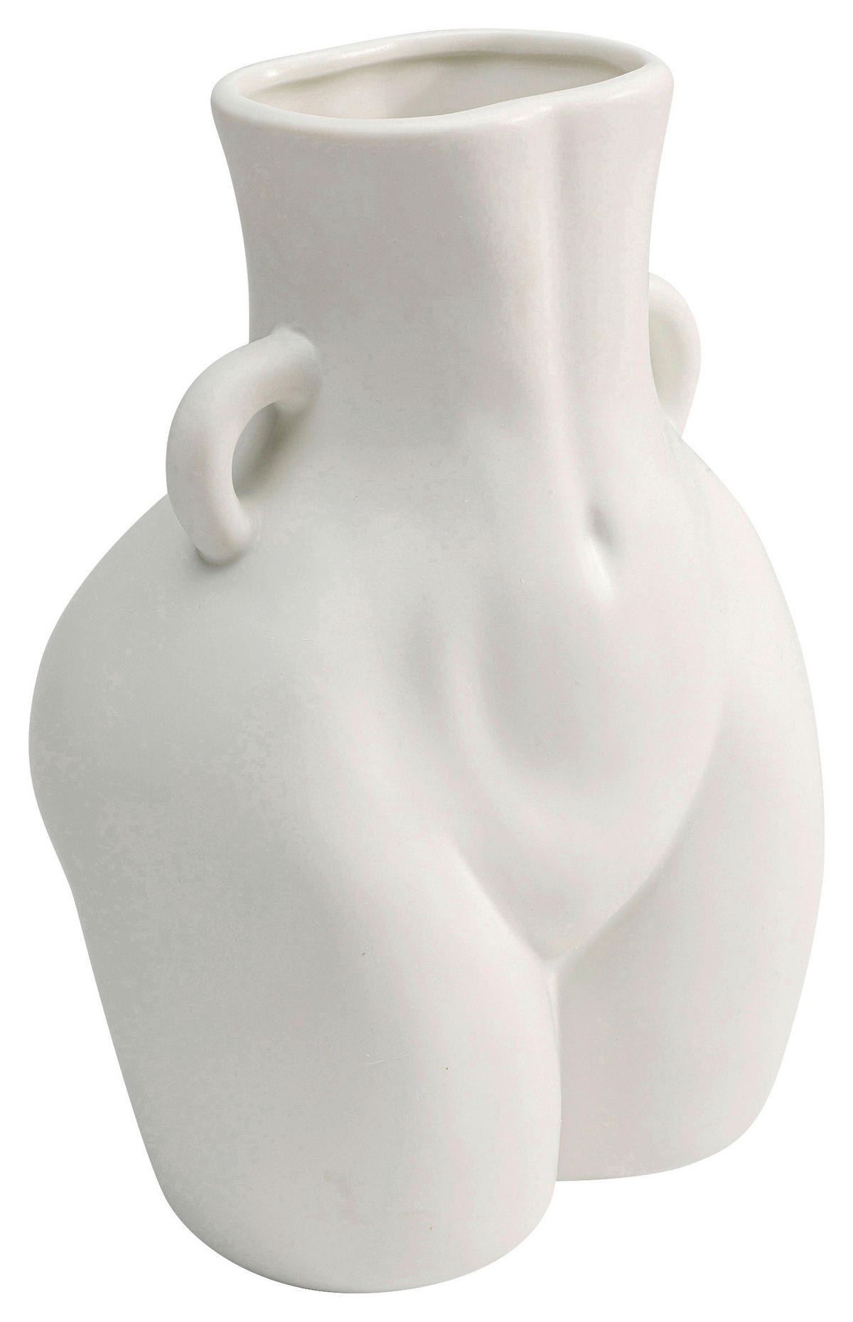 VASE 21,5 cm  - Weiß, Design, Keramik (16/21/12cm) - Kare-Design