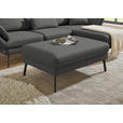 ECKSOFA  in Flachgewebe Dunkelgrau  255-365/175-224 cm  - Dunkelgrau/Schwarz, Design, Textil/Metall (255-365/175-224cm) - Dieter Knoll