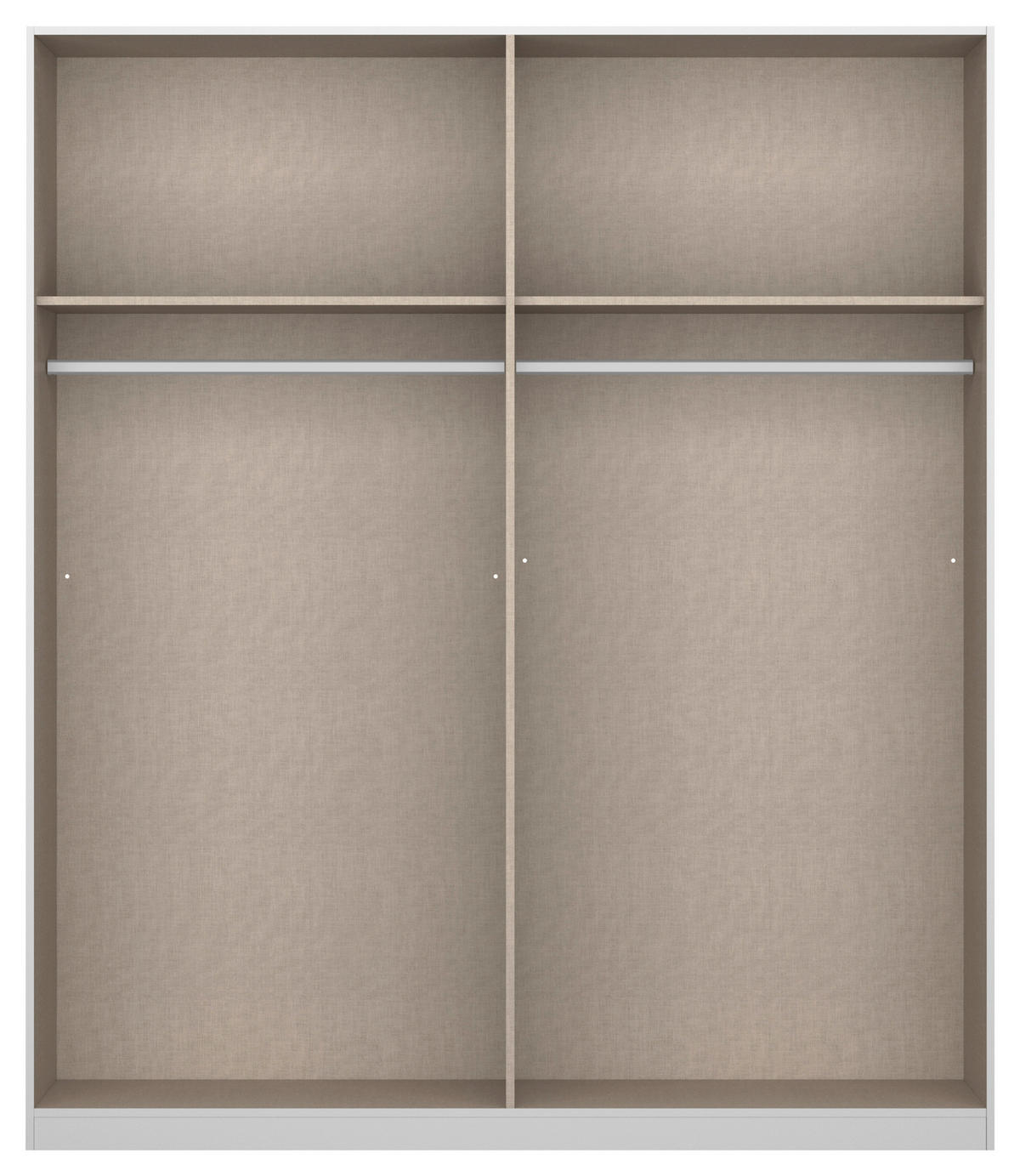 DREHTÜRENSCHRANK 181/210/54 cm 4-türig Weiß, Eiche Artisan  - Alufarben/Weiß, MODERN, Holzwerkstoff/Metall (181/210/54cm) - Rauch Möbel