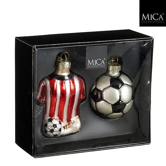 SET KROGLIC ZA BOŽIČNO JELKO - rdeča, Basics, steklo (14/12/5.5cm) - X-Mas