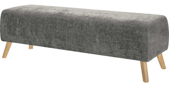 BETTBANK 145/45/48 cm - Eichefarben/Dunkelgrau, Design, Holz/Textil (145/45/48cm) - Esposa