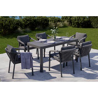 GARTENSTUHL Metall, Textil Anthrazit, Grau  - Anthrazit/Grau, MODERN, Textil/Metall (55/74/65cm) - Ambia Garden