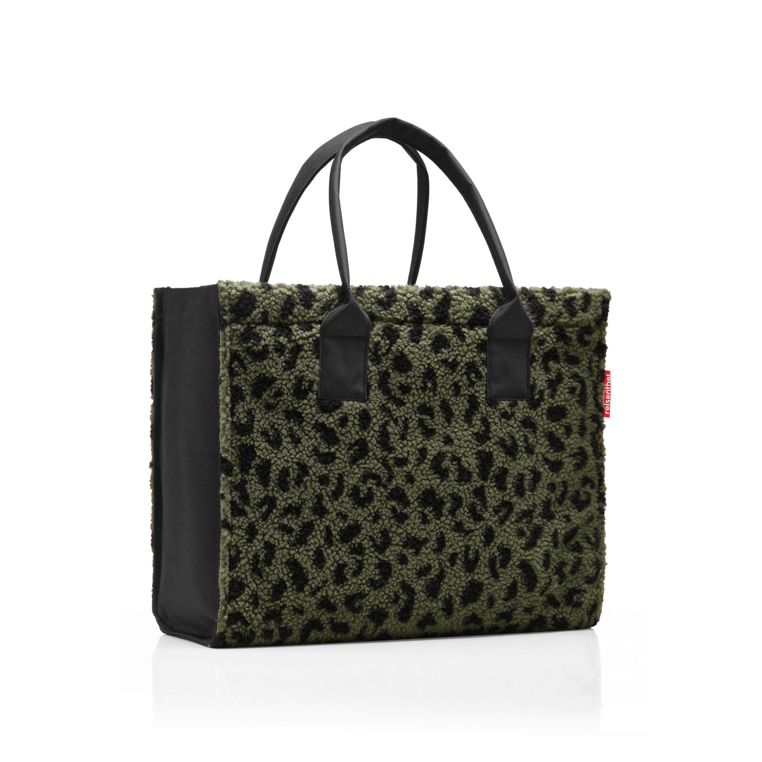 Reisenthel Einkaufstasche Daily shopper teddy leo olive Dunkelgrün 42x35x17 cm