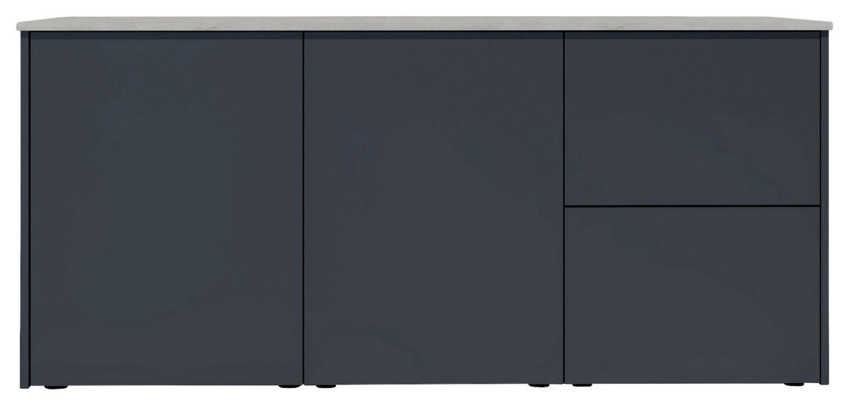 OUTDOORKÜCHE  - Sandfarben/Anthrazit, Basics, Keramik/Metall (198/92,5-98,5/63,3cm) - Dieter Knoll