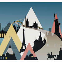 FOTOTAPET 300/280 cm  - multicolor, Trend, papper (300/280cm)