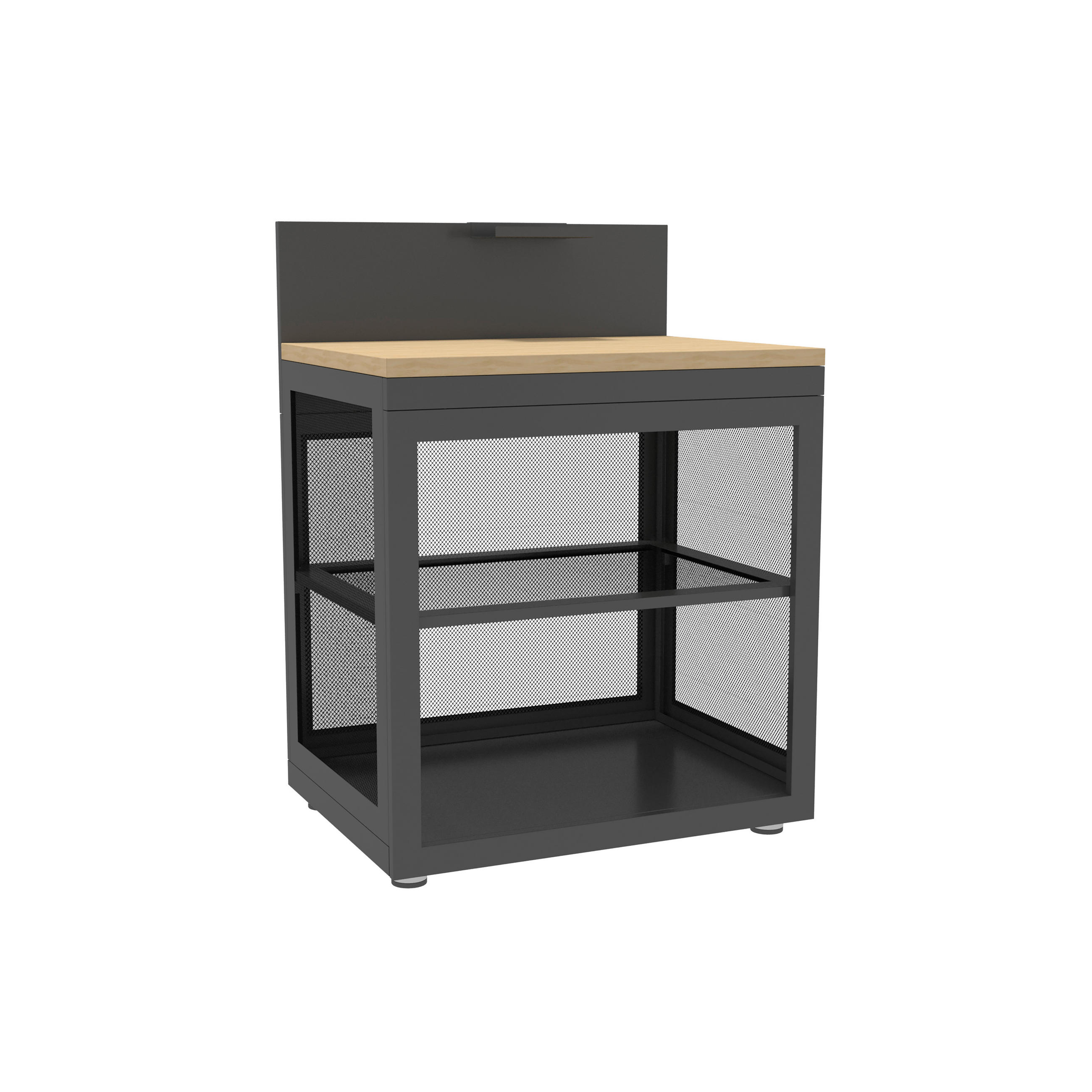 SPOD. SKRINKA DO VONK. KUCHYN  - antracitová, Basics, kov (80/110/60cm) - Gardenson