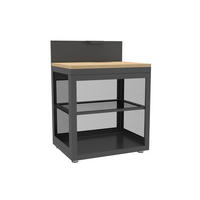 SPOD. SKRINKA DO VONK. KUCHYN  - antracitová, Basics, kov (80/110/60cm) - Gardenson