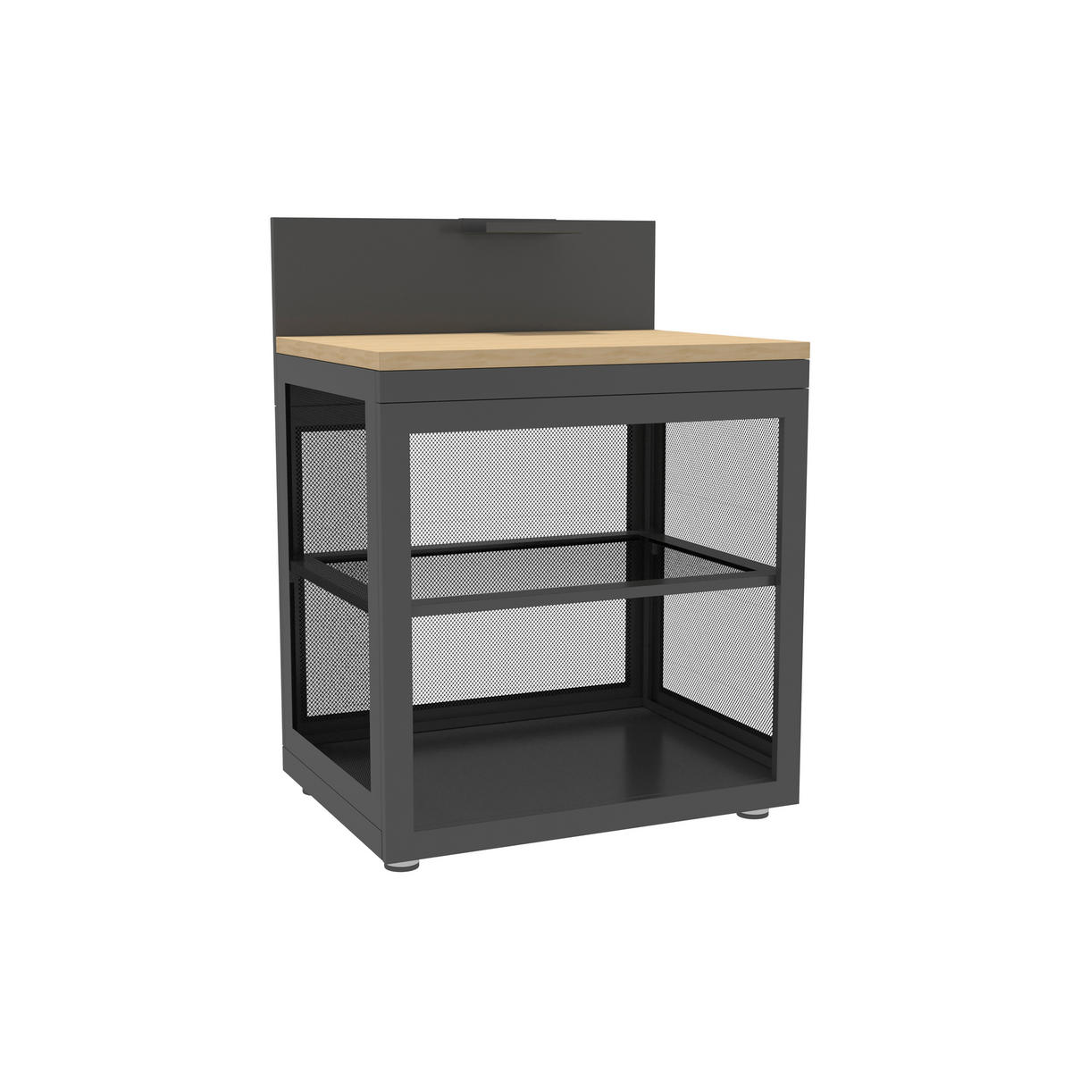 SPOD. SKRINKA DO VONK. KUCHYN  - antracitová, Basics, kov (80/110/60cm) - Gardenson