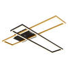 LED-DECKENLEUCHTE    80/60/7,5 cm  - Goldfarben/Opal, Design, Kunststoff/Metall (80/60/7,5cm) - Globo