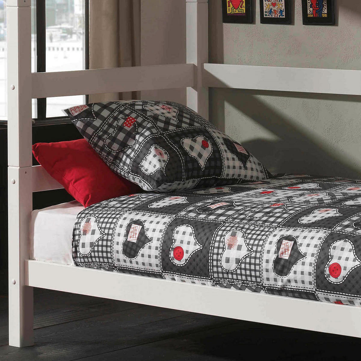 ETAGENBETT 90/200 cm Weiß  - Weiß/Kieferfarben, MODERN, Holz (90/200cm) - MID.YOU
