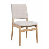 STOL     - beige/ekfärgad, Klassisk, trä/textil (46/86/57cm) - Rowico