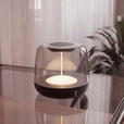 AKKU-TISCHLEUCHTE 12,2/11,2 cm  - Transparent/Schwarz, LIFESTYLE, Kunststoff (12,2/11,2cm) - Novel