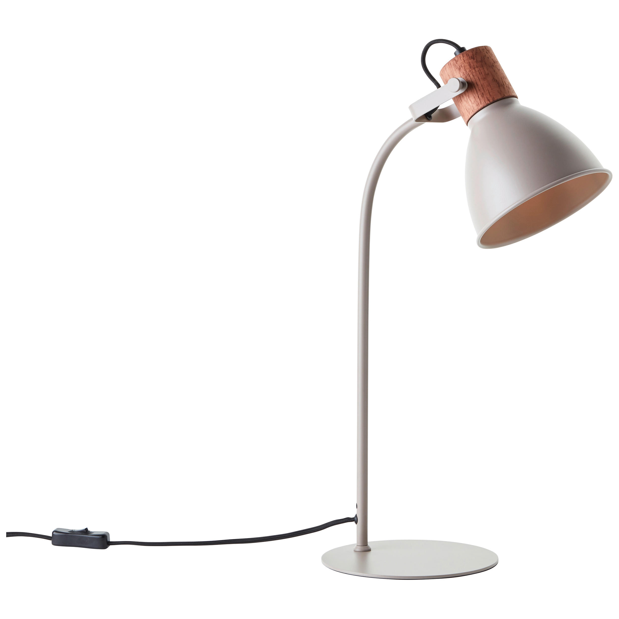 TISCHLEUCHTE Erena 18/52/28,5 cm   - Taupe, Basics, Holz/Metall (18/52/28,5cm) - Brilliant