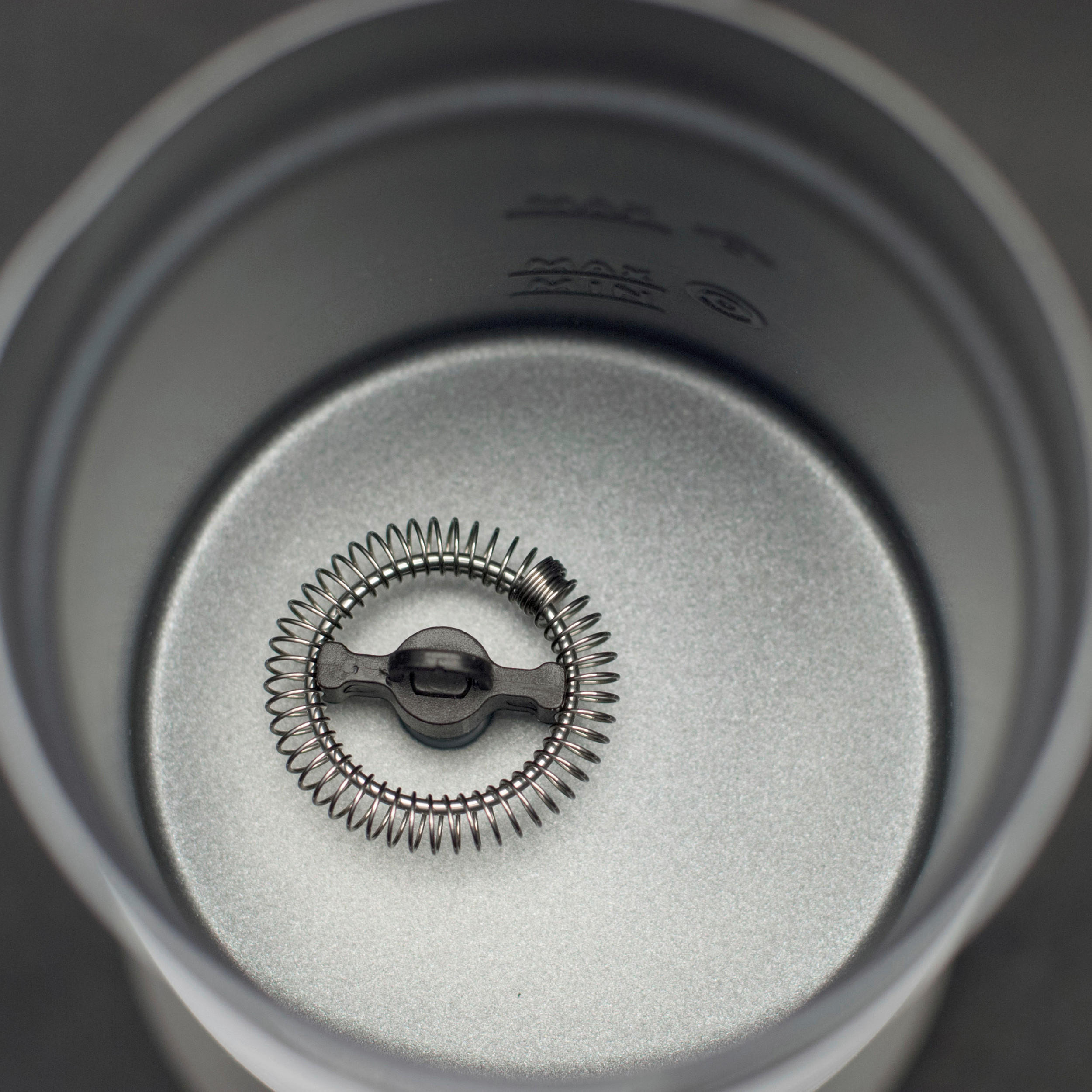 MILCHSCHÄUMER   - Edelstahlfarben/Schwarz, Basics, Kunststoff/Metall (8,5/18/8,5cm) - CASO Design