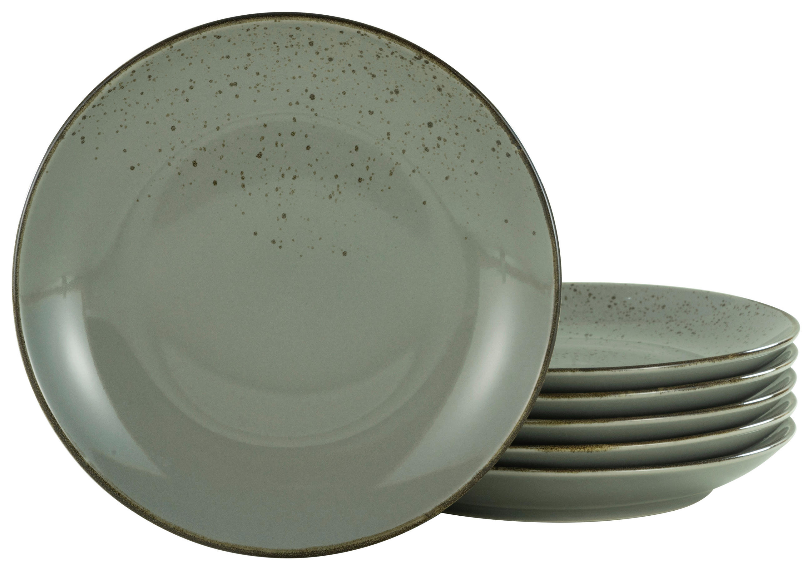 SPEISETELLERSET Grau 27 cm  - Grau, Trend, Keramik (27cm) - Creatable