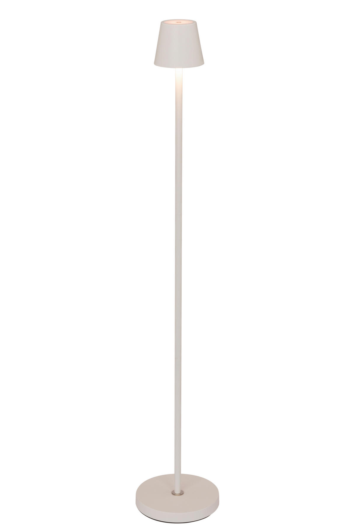 AKKU-STEHLEUCHTE 20/117 cm    - Weiß, KONVENTIONELL, Metall (20/117cm) - Novel