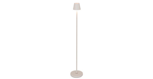 AKKU-STEHLEUCHTE 20/117 cm - Weiß, KONVENTIONELL, Metall (20/117cm) - Novel