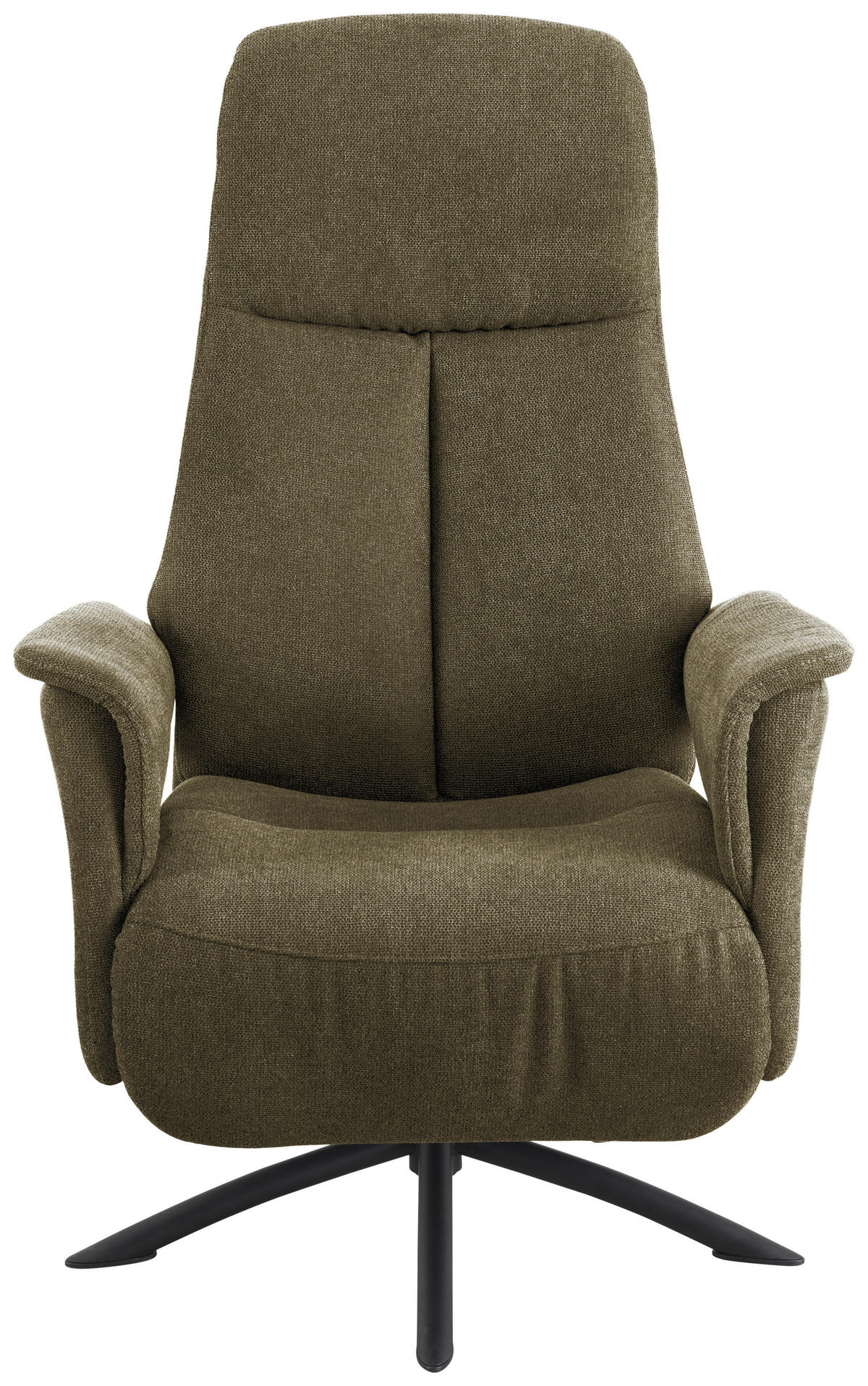 RELAXSESSEL Webstoff Relaxfunktion, Kopfteilverstellung    - Dunkelgrün/Schwarz, Design, Textil/Metall (73/110/84cm) - Welnova