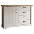 SIDEBOARD  in 128/88/42 cm  - Champagner/Bronzefarben, LIFESTYLE, Holzwerkstoff/Metall (128/88/42cm) - Landscape