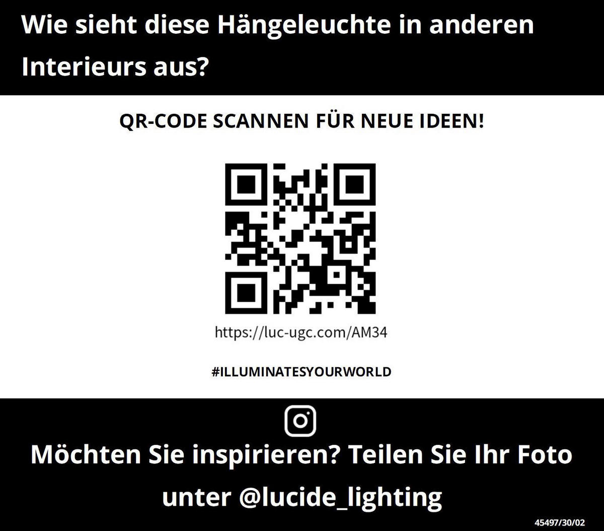 PENDELLEUCHTE 30/30/150 cm    - Lifestyle, Glas (30/30/150cm) - Lucide
