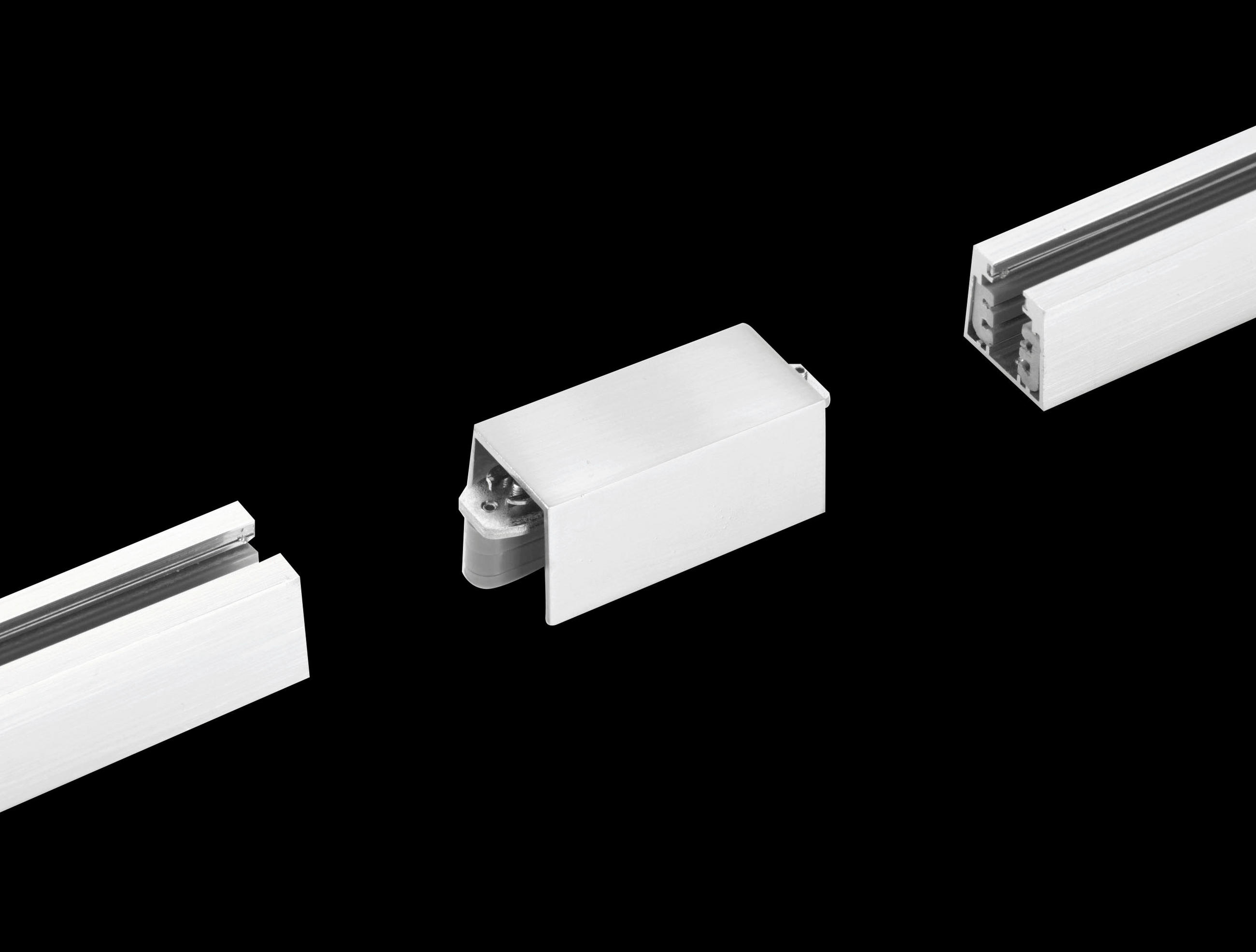 SCHIENENSYSTEM-VERBINDER m6 HV Track 4 5,6/2,5/2,5 cm   - Nickelfarben, Basics, Metall (5,6/2,5/2,5cm) - Fischer & Honsel