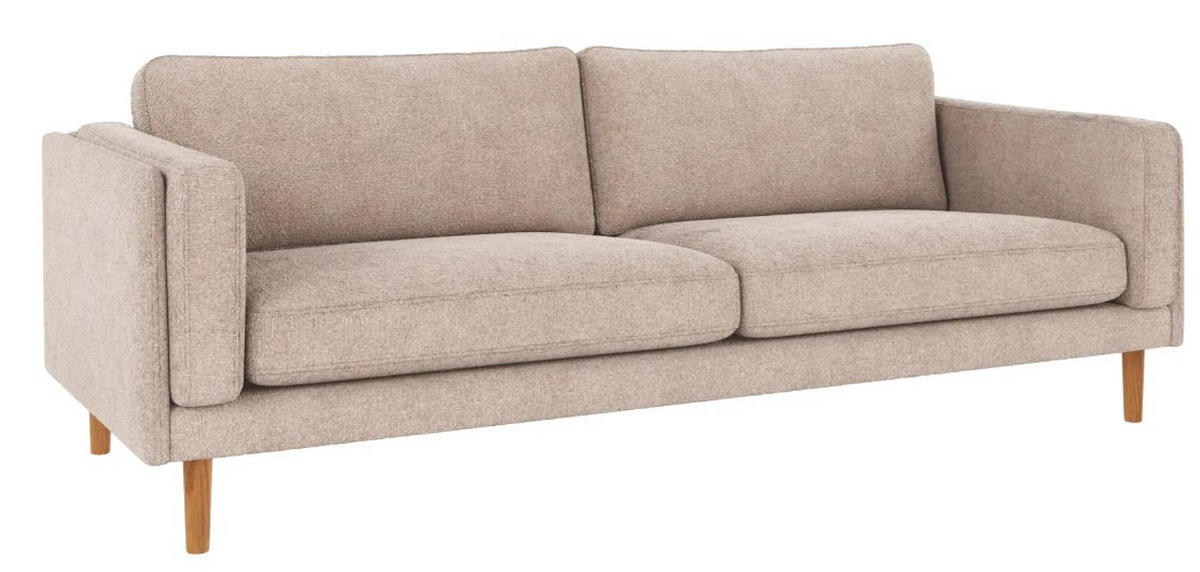 3-SITS SOFFA i trä, metall   - svart/mörkbrun, Klassisk, metall/trä (216/78/87cm) - Rowico