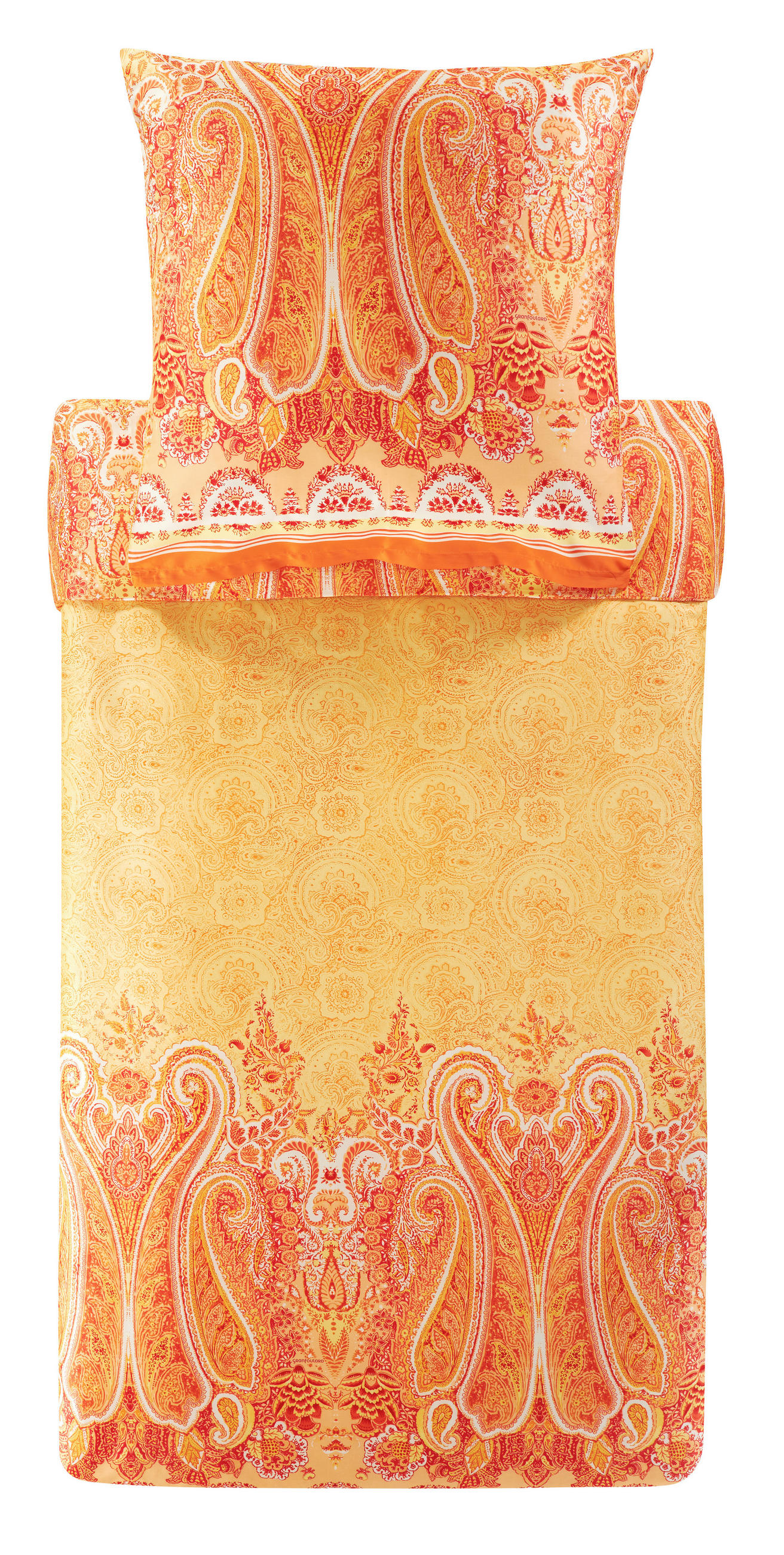 BETTWÄSCHE Mergellina Satin 200/200 cm  - Orange, KONVENTIONELL, Textil (200/200cm) - Bassetti