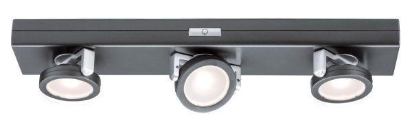 LED-DECKENLEUCHTE 31/6/5 cm   - Chromfarben/Anthrazit, KONVENTIONELL, Kunststoff (31/6/5cm) - Paulmann