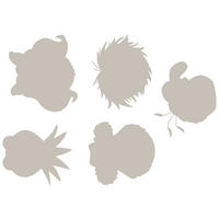 DEKOSTICKER 50/70 cm     - Klar/Grau, LIFESTYLE, Kunststoff (50/70cm)