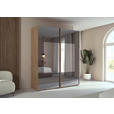 SCHWEBETÜRENSCHRANK 181/223/68 cm 2-türig Eiche Artisan  - Eiche Artisan, Design, Glas/Holzwerkstoff (181/223/68cm) - Xora