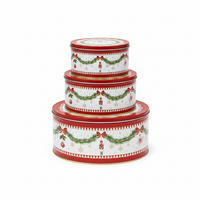 KEKSDOSENSET 3-teilig  - Multicolor, Basics, Metall (20/20/8.5cm) - POZZI AND EASY LIFE