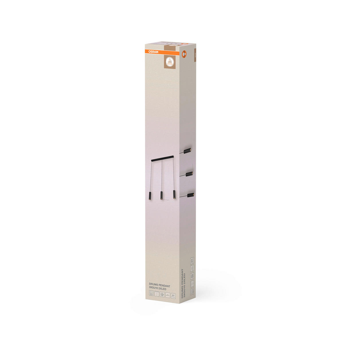 HÄNGELEUCHTE 82.5/5.6/124 cm  - Design, Metall (82.5/5.6/124cm) - Osram