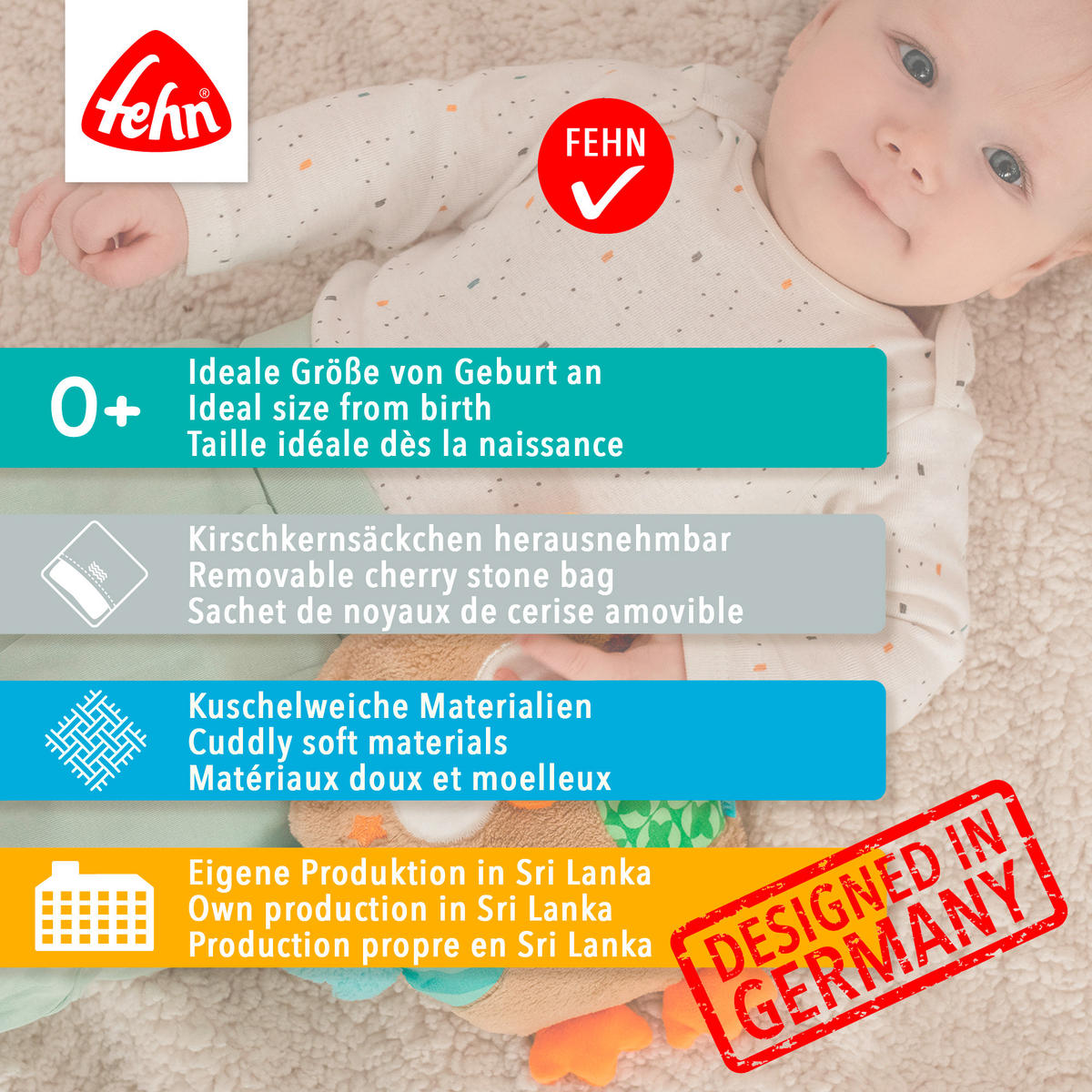 WÄRMETIER Otter Theo  - Multicolor, Basics, Textil (26,5/17/5,8cm) - Fehn