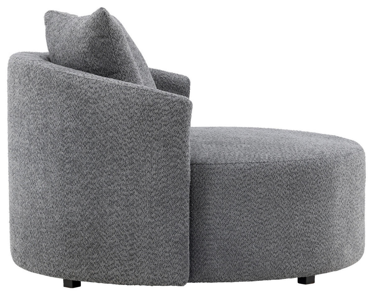 XXL-FÅTÖLJ i textil grå  - grå, Design, textil (120/72/118cm) - Livetastic