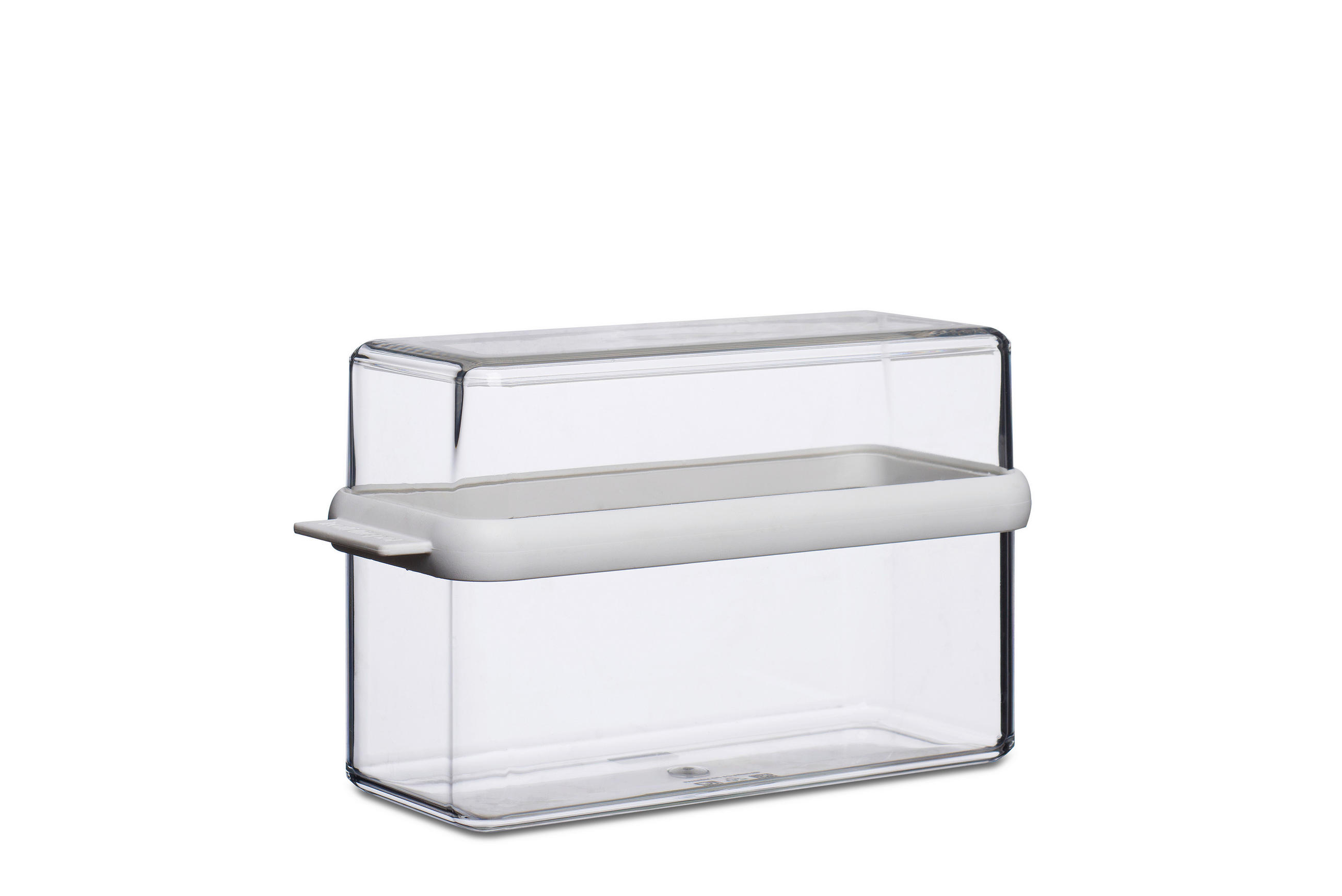 VORRATSDOSE STORA 1,7 L  - Transparent/Weiß, Basics, Kunststoff (21,7/9/12,8cm) - Mepal