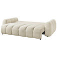 SCHLAFSOFA Webstoff Greige  - Greige/Schwarz, KONVENTIONELL, Kunststoff/Textil (262/93/117cm) - Carryhome
