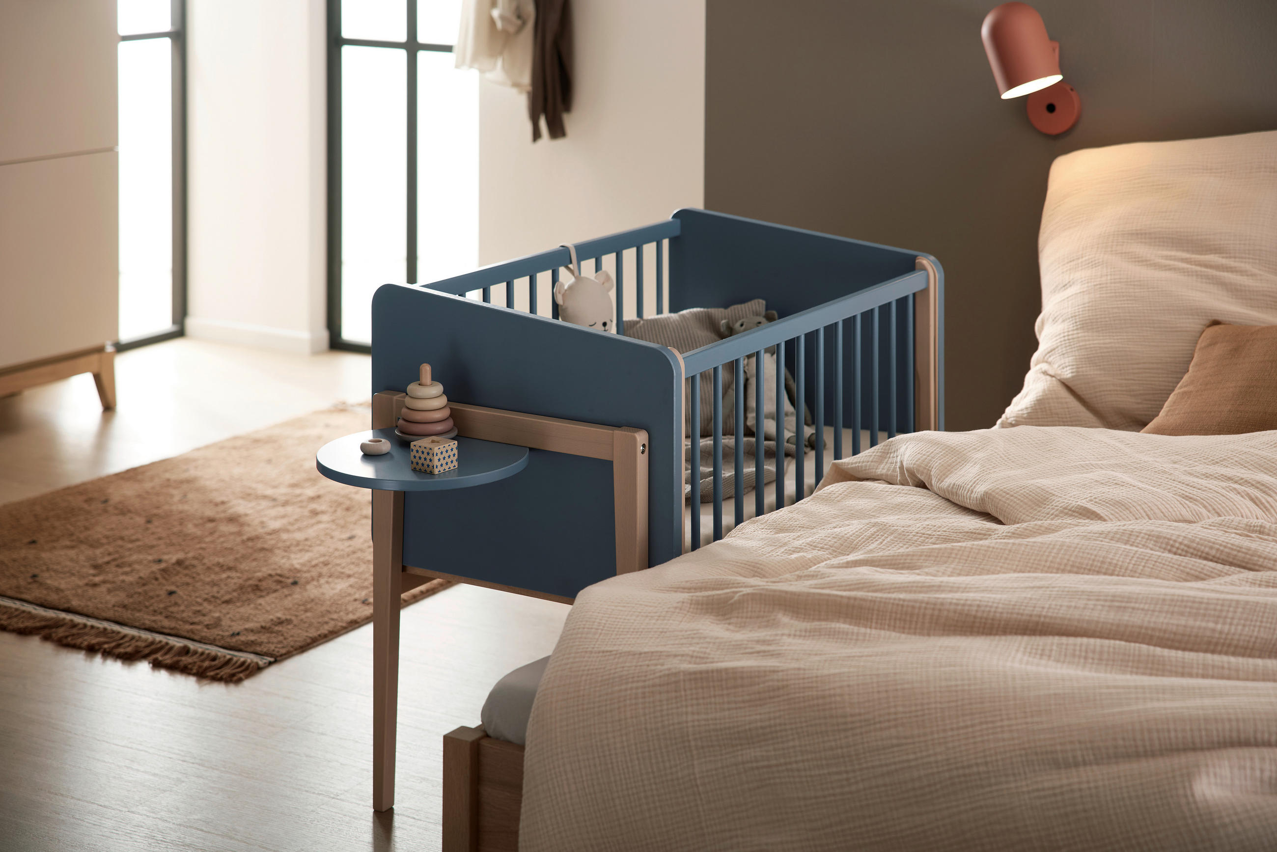 BEISTELLTISCH 32/1,60/28,50 cm Blau  - Blau, Basics, Holzwerkstoff (32/1,60/28,50cm) - Paidi
