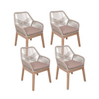 GARTENSTUHL-SET Holz, Kunststoff, Textil Braun, Beige  - Beige/Braun, Basics, Holz/Kunststoff (60/84/68cm) - Gardenson