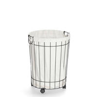 WÄSCHESAMMLER - Basics, Textil/Metall (44/44/60cm) - Zeller Present