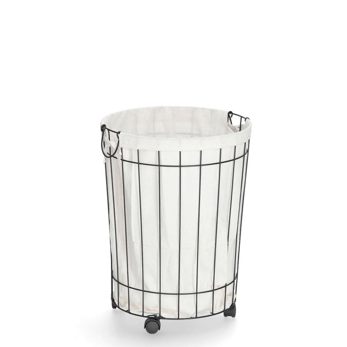 WÄSCHESAMMLER - Basics, Textil/Metall (44/44/60cm) - Zeller Present