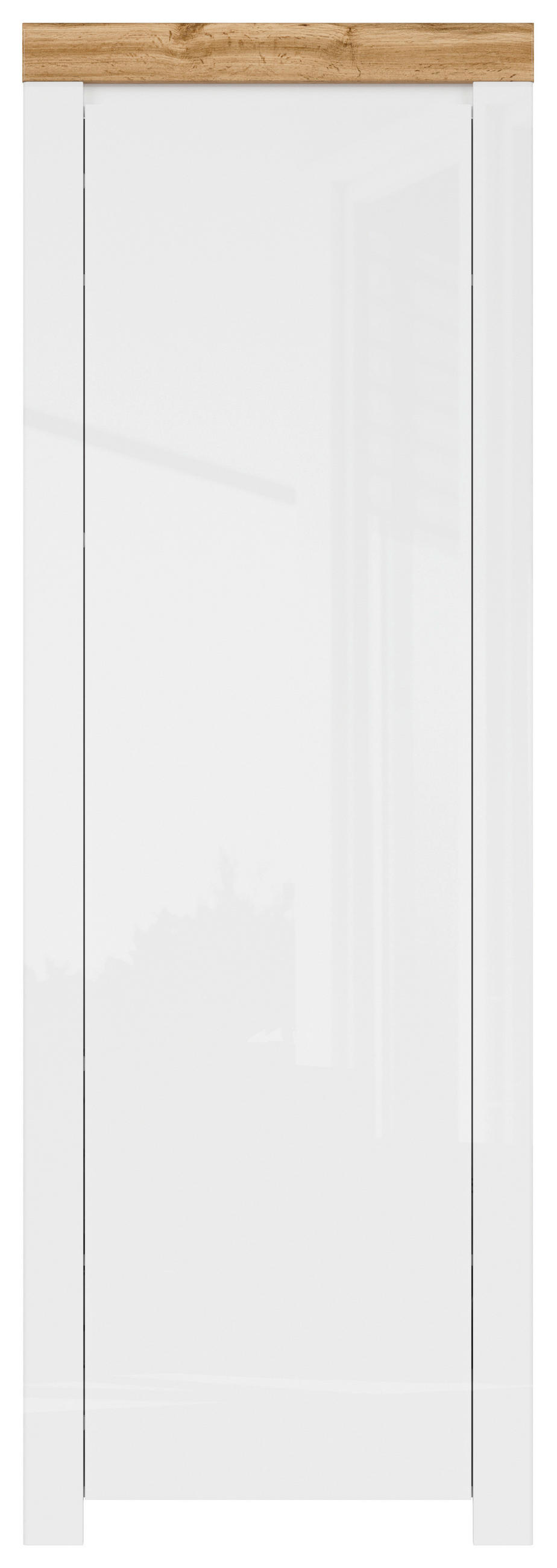 PREDSIEŇOVÁ SKRIŇA, biela, dub wotan, 68,5/203,5/37 cm - biela/dub wotan, Design, kompozitné drevo (68,5/203,5/37cm) - Carryhome