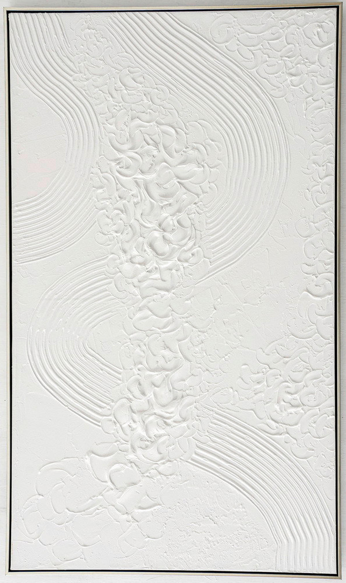 ULJENA SLIKA  90/120 cm       - bijela/srebrne boje, Design, drvo/tekstil (90/120cm) - Monee