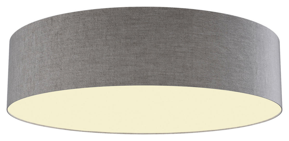 LED-DECKENLEUCHTE   40 cm  - Taupe, Design, Textil (40cm) - Tint
